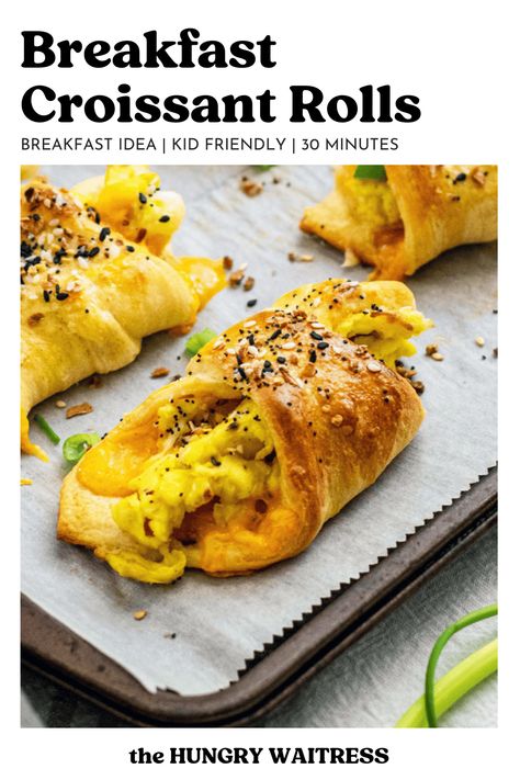 Looking for a tasty breakfast croissant idea? Try these Breakfast Croissant Roll-Ups! Packed with scrambled eggs, gooey cheese, ham, and topped with Everything Bagel seasoning, they’re the perfect quick and easy breakfast or brunch treat. Ready in just 20 minutes, these flaky, savory rolls will become your new go-to morning recipe. Pin this delicious idea now! Crossiant Breakfast Recipes, Dinner Recipes Meal Prep, Crossiant Recipes, Easter Menu Ideas, Croissant Rolls, Savory Rolls, Crescent Roll Breakfast Recipes, Hobbit Food, Breakfast Croissant