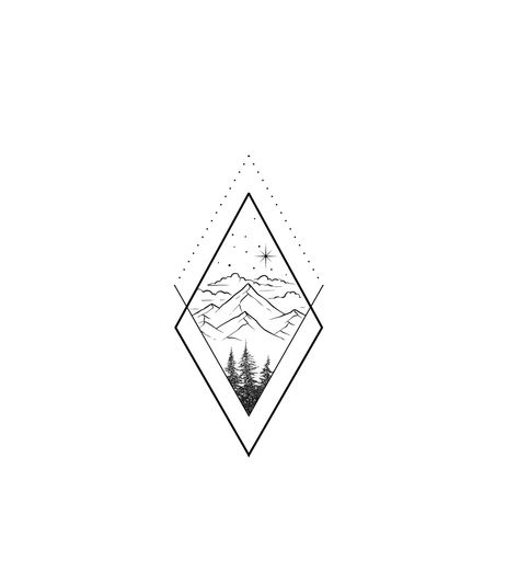 Sun And Pine Tree Tattoo, Small Colorado Tattoo Ideas, Rocky Mountain Tattoo Simple, Snowy Mountains Tattoo, Fine Line Outdoors Tattoo, Trekking Tattoo Ideas, Denver Tattoo Ideas, Mountain Stars Tattoo, Mountain Range Tattoo Simple