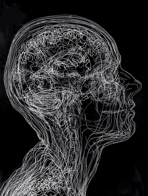 Angela Palmer - Self-portrait based on MRI scans Brain Art, Medical Art, Wow Art, A Level Art, Anatomy Art, A Drawing, Dark Art, Self Portrait, Aesthetic Art