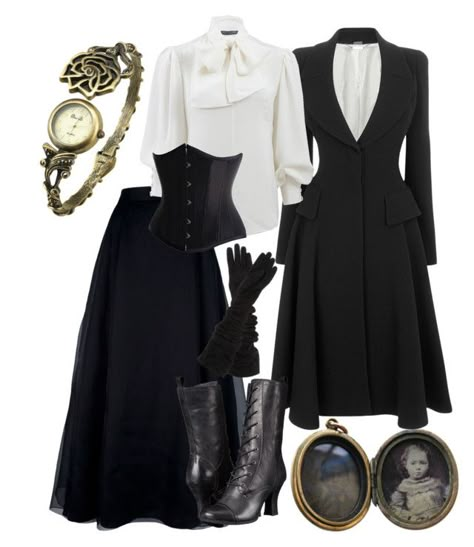 All Black Victorian Outfit, Peaky Blinders Inspired Outfits Women, Luxury Black Victorian Dress For Women, Victorian Style Black Costume Dress, Dark Acedemia Woman Outfits, Alt Victorian Style, Peaky Blinders Outfits For Women, Victorian Outfits Aesthetic, Victorian Style Outfits