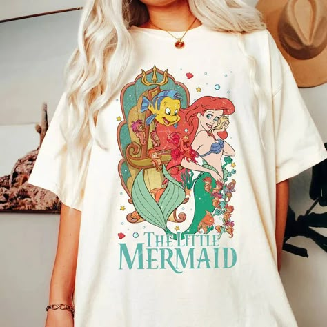 Our designs are pressed on the softest, unisex fitting tees. Ariel Shirt, Little Mermaid Shirt, Mermaid Graphic, Disney Princess Shirts, Disney Fits, Ariel Mermaid, Mermaid Shirt, Princess Shirt, Little Mermaid Ariel