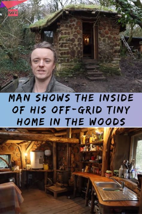 Living Off Grid, Off Grid Survival, Home In The Woods, Life In The City, Off Grid Cabin, Tiny House Floor Plans, House Cabin, Tiny House Interior, Tiny House Cabin