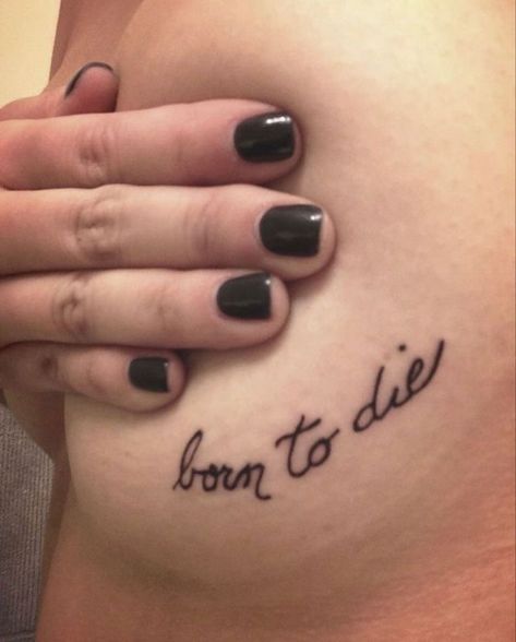 Tattoo For Person Who Died, Goth Tatoos Ideas, Grudge Tattoos, Born To Die Tattoo, Pretty Poison, Horrible Tattoos, Emo Tattoos, Master Tattoo, Grunge Tattoo