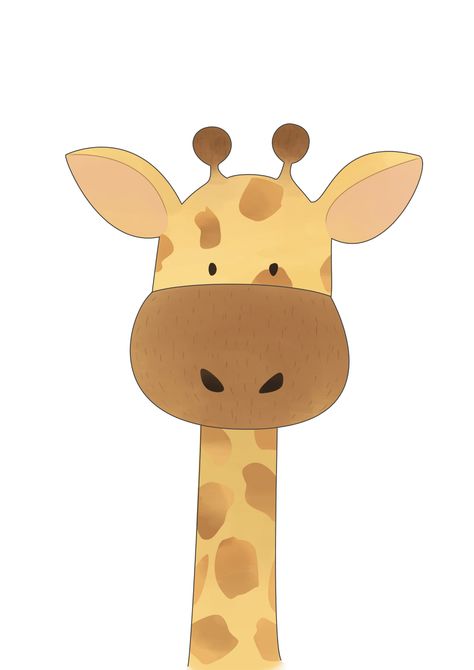 Nursery Animal Prints Free Printable, Basketball Painting, Baby Room Paintings, Animal Nursery Prints, Giraffe Drawing, Nursery Animals, Safari Nursery Prints, Kids Room Poster, Wood Hanger