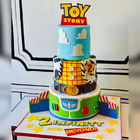 Toy Story Theme Birthday, Toy Story Food, Toy Story Birthday Cake, Toy Story Bday, Toy Story Party Decorations, 2nd Birthday Party For Boys, Toy Story Baby, Theme Birthday Cake, Boys 1st Birthday Party Ideas