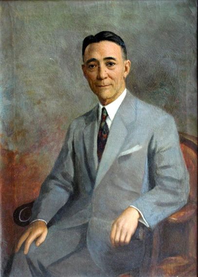 Fernando Amorsolo - Portrait of a Gentleman 1954 Fernando Amorsolo Picture, Philippine Art Artworks, Fernando Amorsolo Paintings, Fernando Cueto Amorsolo, Henry Sy, Fernando Amorsolo, Filipino Clothing, Filipino Art, Philippine Art