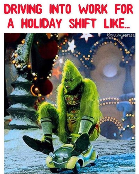 Current situation. 🎄🎁 Happy Holidays y’all! ♥️ May your shifts be full of non-needy Bobs. 😁#snarkynurses Grinch Memes, Hospital Humor, Nursing Fun, Nursing Humor, Nursing Life, Nurse Rock, Being A Nurse, Christmas Memes, Nursing Memes