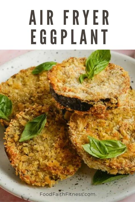 You deserve a delicious, guilt-free indulgence, and this Crispy Air Fryer Eggplant is where it’s at. It’s a simple, savory dish that's perfect to serve at Easter dinner or any time! Air Fryer Meals Healthy, Easy Air Fryer Meals Healthy, Cucumber Salad Vegan, Easy Air Fryer Meals, Air Fryer Eggplant, Air Fryer Green Beans, Vegan Garlic Bread, Air Fryer Veggies, Delicious Air Fryer Recipes