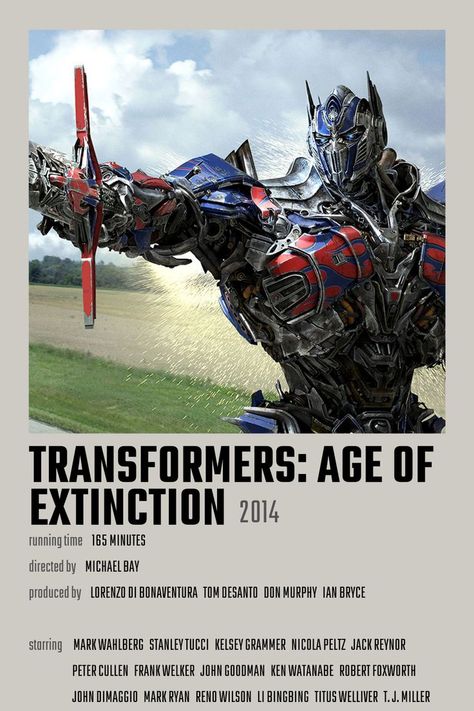 Extinction Movie, Transformers Poster, Transformers Film, Transformers Age Of Extinction, Age Of Extinction, Michael Bay, Film Posters Minimalist, Transformers Movie, Movie Posters Minimalist