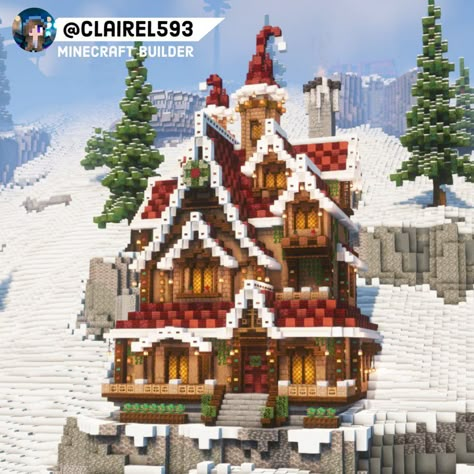 Claire1593 on X: "Mistletoe Manor Collab with @GraySun8151 Built on @BakeryBuilders #minecraft #minecraftbuilds https://t.co/xPXUyK13Va" / X Minecraft Christmas Village, Minecraft Build House, Minecraft Id, Realistic Minecraft, Minecraft Multiplayer, Games Minecraft, Minecraft City Buildings, Minecraft House Plans, Minecraft House Tutorials