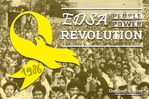 Edsa Revolution Poster, Edsa People Power Revolution, Edsa Revolution, People Power Revolution, Freedom Images, Revolution Poster, 33rd Anniversary, Revolution Art, Monday February