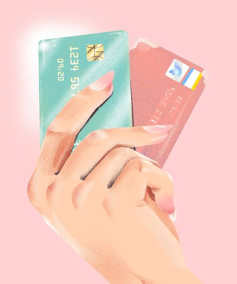 Card Aesthetic, Credit Card Design, Credit Card Points, Get Gift Cards, Credit Card Art, Card Drawing, Boutique Logo, Card Illustration, Instagram Highlight Icons