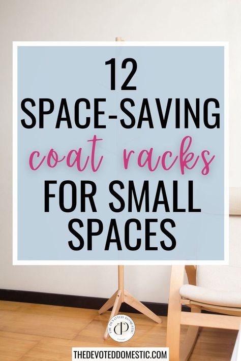 OMG, you'll definitely want to save these 12 space-saving coat racks for small spaces if you live in a tiny home! These small entryway coat rack ideas will accessorize your space while preserving its functionality. Coat Hanger For Small Spaces, Coat Storage For Small Spaces, Coat Rack In Small Space Entry Ways, Where To Hang Coats With No Closet, Small Hall Coat Storage, Live Edge Coat Rack Hooks, Small Corner Coat Rack, Coat Hook Ideas Small Spaces, Corner Coat Rack Ideas