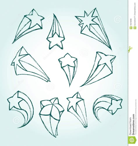 Star Sketch stock vector. Illustration ... Graffiti Stars Drawing, 3d Star Drawings, Falling Star Drawing, Star 3d Drawing, Vintage Star Illustration, Different Ways To Draw Stars, Star Sketch Drawing, 3d Star Drawing, Goofy Sketch