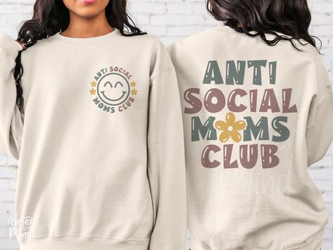 Cool Moms Club, Son Clothes, Mom Vibes, Gift Aesthetic, Mom Things, Aesthetic Gift, Mom Sweater, Family Svg, Mom Hoodies