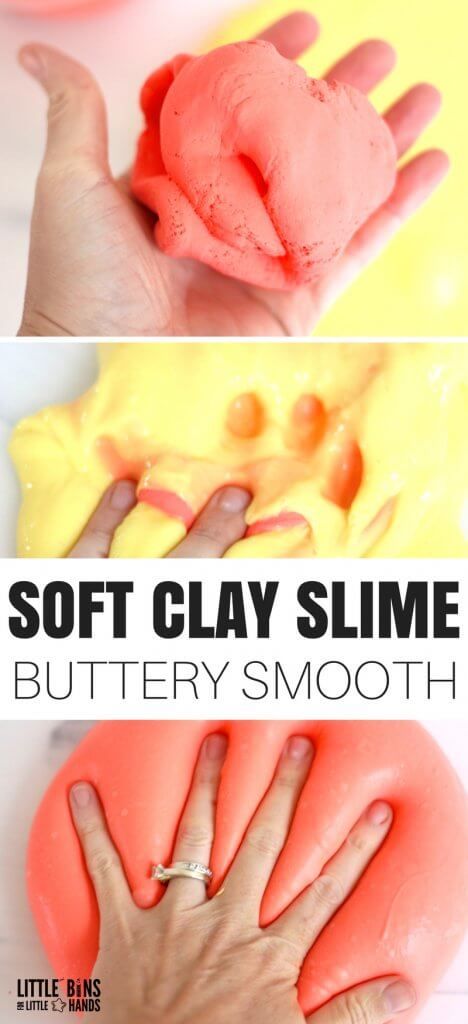 Butterslime Recipe Easy, Long Lasting Slime Recipe, How To Make Clay Slime, Shampoo Slime Recipes, Clay Slime Recipe, Easy To Make Slime, Slime Borax, Playdough Slime, Butter Slime Recipe