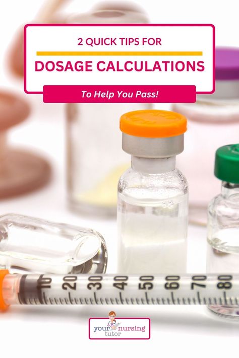 Nursing school dosage calculations don't have to be hard, and med math can be made easy! Here are 3 quick tips for dosage calc that will work for all nursing students who need to do med calculations, even if they're the most difficult weight-based dosage calculations your nursing instructor can find. Med Math Made Easy, Nursing Math Made Easy, Medication Calculation Formulas, Pharmacy Math Dosage Calculations, Dosage Calculations Nursing Formulas, Med Math For Nurses, Dosage Calculations Nursing, Nursing Calculations, Med Math