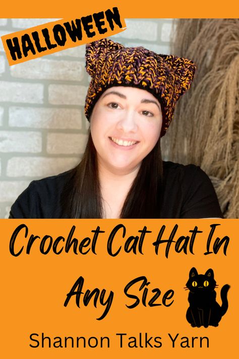 Free Cat Hat Pattern, Kitty Cat Hat Crochet Pattern Free, Crochet Cat Beanie Free Pattern, Crochet Cat Hat Pattern Free, Crochet Paracord, Crochet Patterns For Hats, Stocking Hats, Cat Hat Pattern, Crochet Beanie Pattern Free