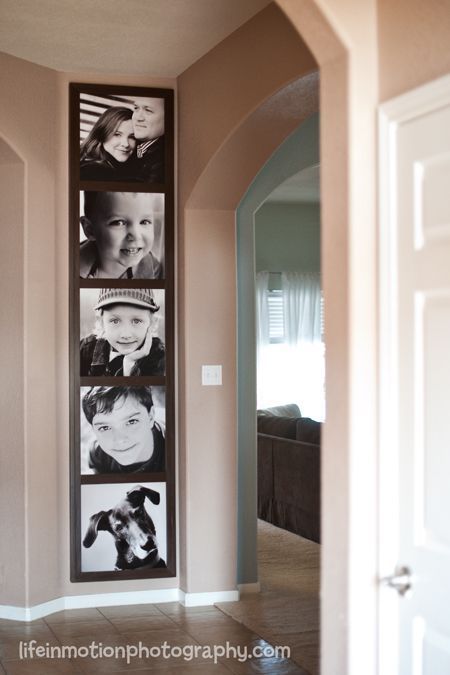 Hallway Pictures, Hallway Walls, Family Photo Wall, Engineer Prints, Hallway Wall Decor, Photo Wall Decor, Family Wall, Photo Decor, Trendy Home