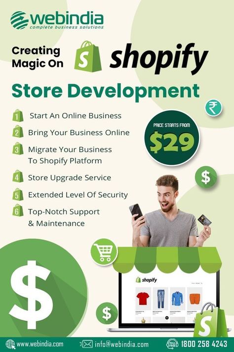 Every business needs a website - it's an essential tool for promoting your products or services and connecting with potential customers. Don't miss out on this crucial marketing opportunity - get your website today! Your future success depends on it.".... 💻 Shopify Apps, Shopify Business, Seo Google, Build A Website, Shopify Website Design, Etsy Seo, Website Development Services, Shopify Website, Shopify Store