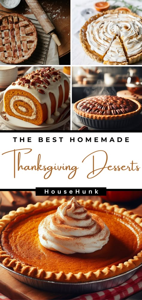 Looking for some inspiration for Thanksgiving desserts? Check out these 23 amazing Thanksgiving dessert recipes that feature pumpkin, apple, and pecan. They are all easy to make and delicious to eat. You will love these fall desserts! Pumpkin Dessert Recipes For Thanksgiving, The Best Fall Recipes, Baking Recipes For Thanksgiving, Tarts For Thanksgiving, Thanksgiving Desserts Classic, Different Thanksgiving Desserts, Homemade Pies For Thanksgiving, Everything Thanksgiving, Fall And Winter Desserts