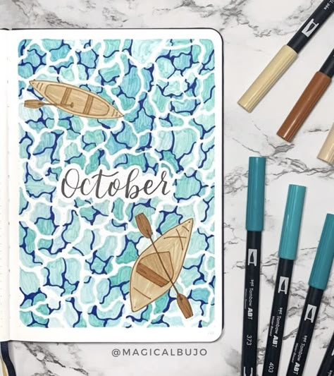 October Bujo Cover, Bujo October, October Bujo, Bujo 2023, October Bullet Journal, October Planner, Bullet Journal October, Bujo Cover, Bullet Journal 2024