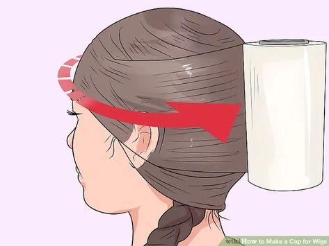 How to Make a Cap for Wigs (with Pictures) - wikiHow Diy Wig Cap How To Make, How To Fix A Cheap Wig, How To Makr, Bald Cap, Diy Stockings, Faux Hair, Diy Wig, Types Of Lace, Cheap Wigs