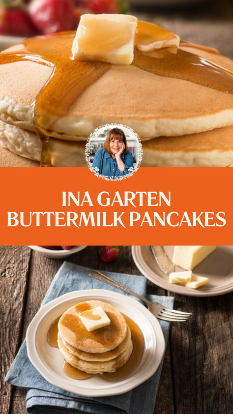 Ina Garten Buttermilk Pancakes Sweet Buttermilk Pancakes, Pancake Buttermilk Recipe, Buttermilk Eggs, Beer Pancakes, Fluffy Buttermilk Pancake Recipe, Buttermilk Pancake Recipe, Oat Pancake Recipe, Buttermilk Pancakes Recipe, Fluffy Buttermilk Pancakes