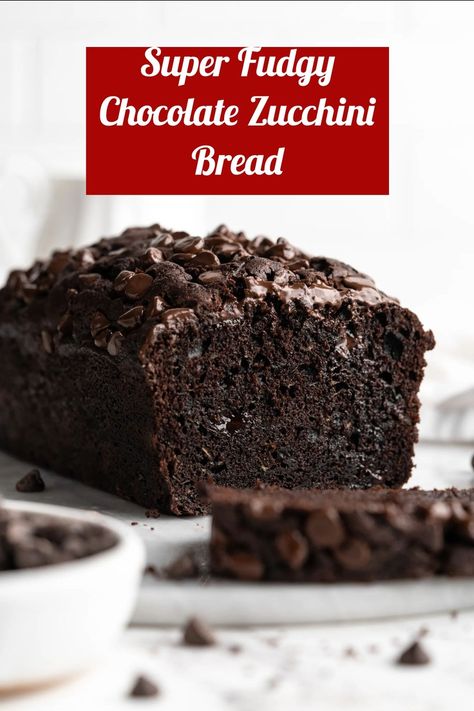 Chocolate Zucchini Loaf, Chocolate Chip Zucchini Bread, Chocolate Loaf Cake, Zucchini Banana, Zucchini Banana Bread, Triple Chocolate Cake, Chocolate Chip Bread, Chocolate Zucchini Bread, Bread Quick