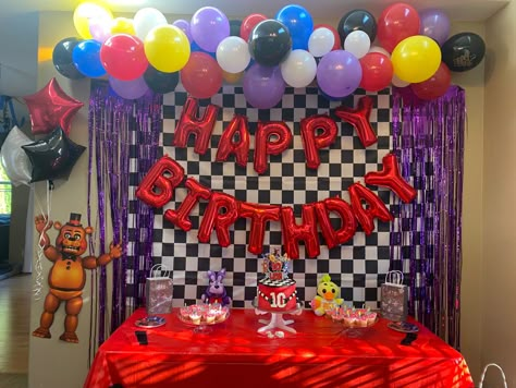 Five Nights At Freddy's Birthday Decorations, Five Nights At Freddy's Birthday Party Ideas, Fnaf Birthday Decorations, Fnaf Bday Party Ideas, Five Nights At Freddy’s Birthday Party, 5 Nights At Freddys Birthday Ideas, Five Nights At Freddy's Party Ideas, Fnaf Party Decorations, Fnaf Themed Birthday Party