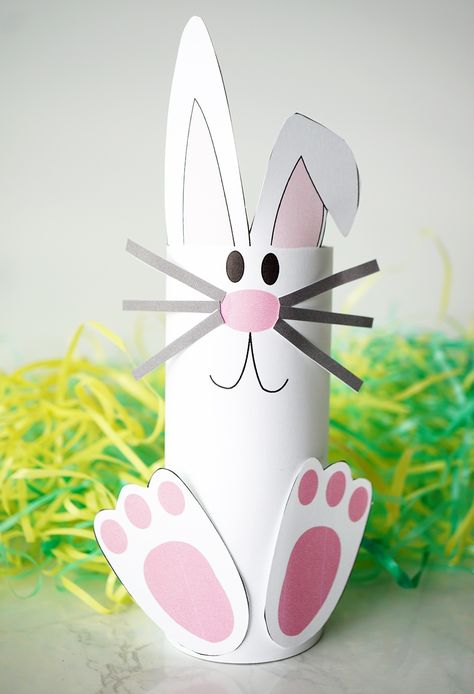 Eater Crafts, Bunny Craft Ideas, Easter Rabbit Crafts, Cucumber Trellis Diy, Easter Bunny Craft, Art Craft For Kids, Trellis Diy, Paper Bunny, Bunny Craft