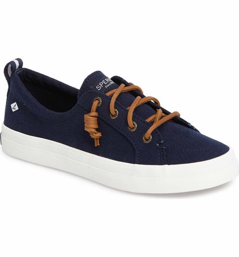 Main Image - Sperry Crest Vibe Sneaker (Women) Nautical Shoes, Slipon Sneakers, Sperry Women's, Comfort Shoes Women, Nautical Style, Sailing Outfit, Women Shoes Online, Nautical Fashion, Genuine Leather Shoes