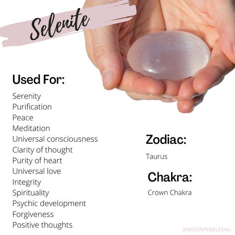 Selenite Meaning, Remove Negativity, Crystal Healing Chart, Crystal Healing Properties, Selenite Stone, Peace Meditation, Mind Expanding, Universal Consciousness, Spiritual Realm