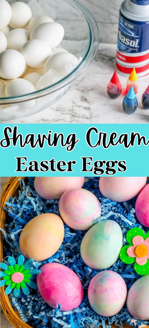 Shaving Cream Eggs, Cream Easter Eggs, Creative Easter Basket Ideas, Shaving Cream Easter Eggs, Homeschooling Schedule, Easter Activities For Preschool, Color Eggs, Easter Food Crafts, Creative Easter Baskets