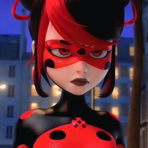 Miraculous ladybug Miraculous Ladybug Shady Bug, Shadybug Art, Shadybug Pfp, Red Characters Cartoon, Shadybug And Claw Noire, Ladybug Eyes, Miraculous Ladybug Pfp, Miraculous Shadybug, Miraculous Ladybug Icons