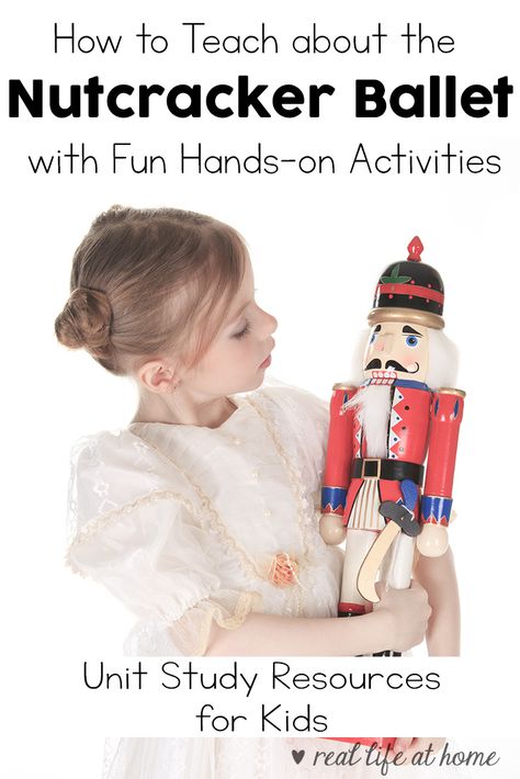 Fun Hands-on Activities and Resources for Teaching Kids about the Nutcracker Ballet #Nutcracker #Ballet #musicforkids Nutcracker Music, Nutcracker Crafts, Ballet Nutcracker, Composer Study, The Nutcracker Ballet, Music Lessons For Kids, Ballet Teacher, Preschool Music, Music Appreciation