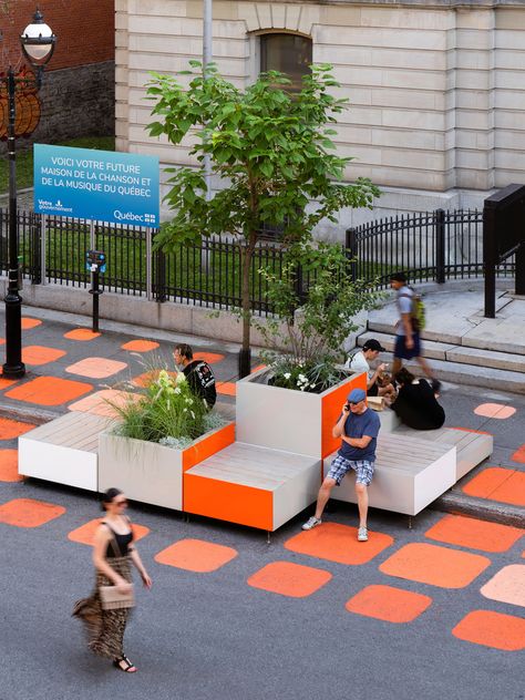 Urban Spaces Design, Tactical Urbanism, Pocket Park, Public Space Design, Conceptual Architecture, Public Seating, Urban Park, Urban Furniture, Installation Design