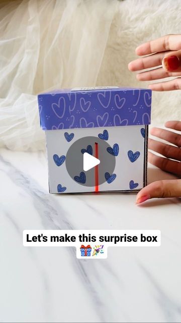 Diy Birthday Box, Diy Surprise Box, Photo Box Diy, Girls Valentines Boxes, Diy Exploding Box, Explosion Box Tutorial, Birthday Explosion Box, Exploding Gift Box, Surprise Gift Box