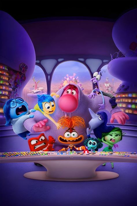 Inside Out Aesthetic Disney, Inside Out Party Ideas, Pixar Party, Joy Inside Out, Inside Out Emotions, Movie Inside Out, Inside Out Characters, Disney Characters Wallpaper, Whatsapp Wallpaper Cute