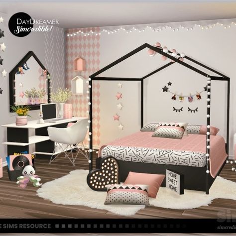 Bringing back to your sim kids the Daydreamer bedroom for kids and teens. Fully retested and updated.
Colorful, funny, cute and cozy, you'll get single and double beds, dresser, armoire, bookshelf plus, as most of you requested, desk and chair. No more excuses for delaying the home work ^^ by SIMcredibledesigns.com

available now exclusively at TheSimsResource