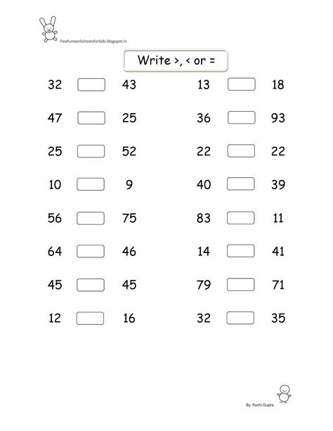 Greater Lesser Equal Worksheets, Maths Worksheet For Class 2, Basic Math Worksheets, Worksheet For Nursery Class, Maths Activity, Kindergarten Math Worksheets Addition, Maths Worksheet, Mental Maths Worksheets, Mental Maths