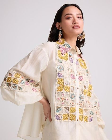 Pola Sulam, International Style, Delicate Embroidery, Embroidery Designs Fashion, Embroidery Suits, Mode Inspo, Desi Fashion, Moda Vintage, Kurta Designs