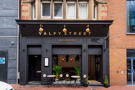 Valpy Street Bar & Bistro | restaurants, bars, restaurant design, bar design, interior design, cafe Coffee Showroom, Small Restaurant Ideas, Bistro Interior Design, Bar Facade, Bistro Interior, Restaurant Facade, Tattoo Cafe, Interior Design Cafe, Architect Project