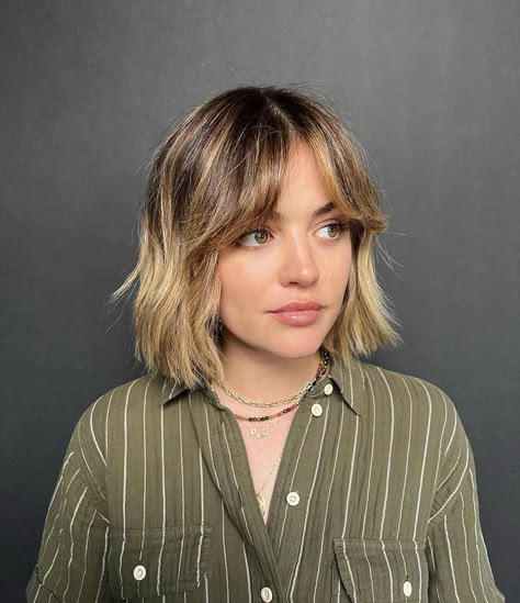 Lucy Hale Curtain Bangs, Lucy Hale Haircut, Lucy Hale Blonde, Lucy Hale Short Hair, Lucy Hale Hairstyles, Lucy Hale Hair, Modern Bob Haircut, Κούρεμα Bob, Best Bob Haircuts