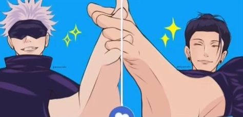 gojo and geto things Gojo And Jogo Holding Hands, Gojo And Toji Matching Pfp, Jjk Pfps Matching, Gojo Thumbs Up, I Come In Peace Im Peace, Jjk Matching Pfp Gojo And Getou, Gojo Discord Banner, Jjk Couple Pfp, Gojo Satoru Matching Pfp