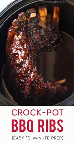 Baby Back Ribs In Crock Pot, Crock Pot Bbq Ribs, Crockpot Pork Ribs, Slow Cooker Ribs Recipe, Crockpot Ribs, Bbq Pork Ribs, Slow Cooker Ribs, Rack Of Ribs, Pork Rib Recipes