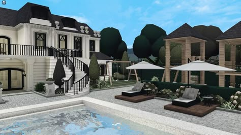 Luxury house✨⚜️ Value: - Plot data: - Gamepass: multiple floor, advanced placement, transform plus, basement Color wheel: necessary there’s no speebuild for this one but this build deserves a special place on my insta. it’s just so gorgeous rich💸 DM me for a build! I accept paypal🫧 #bloxburg #bloxburghouse #bloxburgbuilds #bloxburgbuild #bloxburghouses #bloxburgroblox #bloxburgbuilder #bloxburgideas #bloxburginspo #bloxburgexterior #bloxburgluxuryhome #bloxburgmansion #bloxburgmodernhouse... Rich Bloxburg House Layout, Luxury House Bloxburg, Bloxburg Basement, Roblox Bloxburg Backyard Ideas, Backyard Bloxburg, Rich Bloxburg House, Backyard Ideas Bloxburg, Modern House Backyard, Bloxburg Backyard