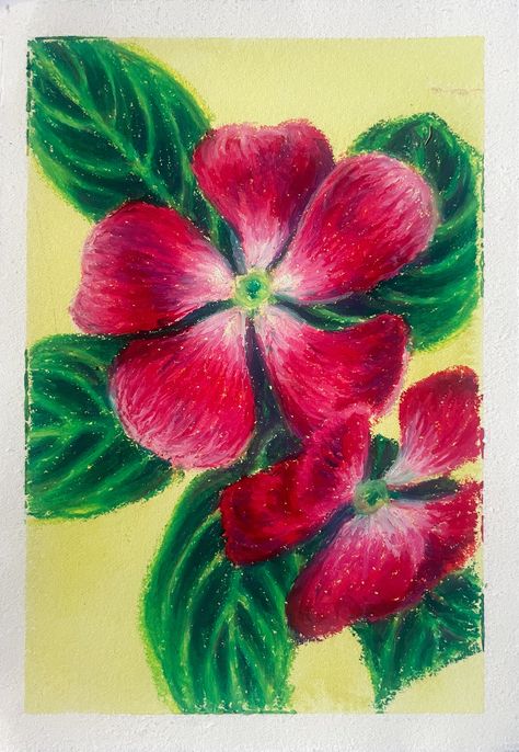 This is an original oil pastel drawing of a flower on beautiful toned deckle edge cotton paper. Because it is an original, it is one-of-a-kind, and no one else will have one like it! I will ship this drawing in a flat mailer within a week of you ordering it! I always package things carefully, so the piece should arrive in great condition. Different Kinds Of Flowers Drawing, Oil Pastels Reference, Drawings For Art Class Ideas, Oil Pastel Flowers Easy Step By Step, Soft Pastel Art Flower, Drawing In Oil Pastels, Drawing With Oil Pastels Ideas, Drawings With Pastel Colors, Drawing With Pastel Colors