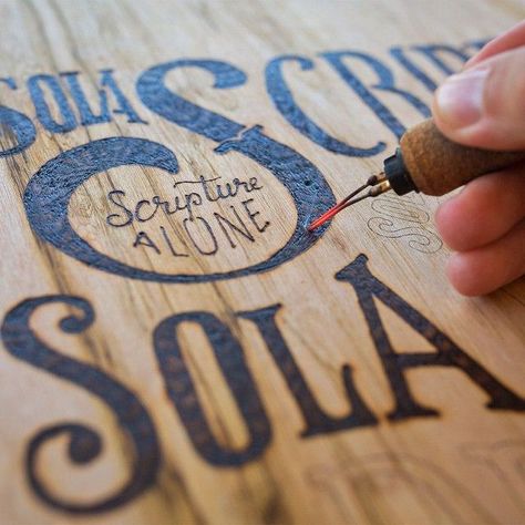 [ #typography + woodburning ] Lettering Craft 13 We found some very... • typostrate Woodburning Projects, Wood Burning Crafts, Wood Burning Art, Types Of Lettering, A Pen, Typography Letters, The Design Files, Typography Inspiration, Pyrography