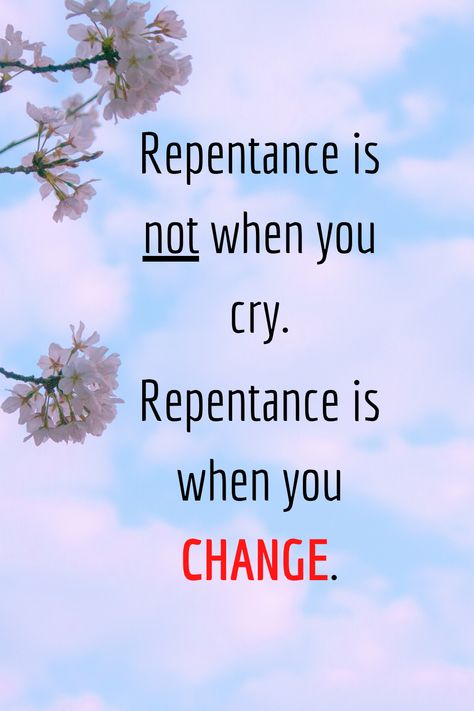 Repentance Quotes, Prayer For The Nation, Comforting Scripture, True Repentance, Woord Van God, Bible Study Notes, Bible Knowledge, Christian Encouragement, Biblical Quotes